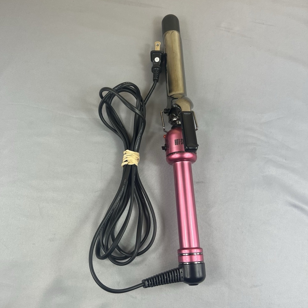 Hot Shot Tools 5/8" Curling Iron Wand S510325 Pink Tested Working